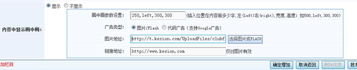 内容页画中画功效